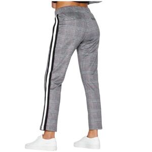 NWOT Pam & Gela | plaid cropped track pants